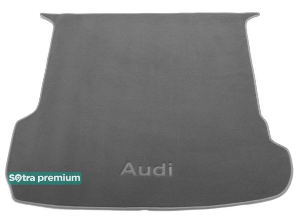 Двошарові килимки Sotra Premium Grey для Audi Q7/SQ7 (mkII)(багажник) 2015→ - Фото 1