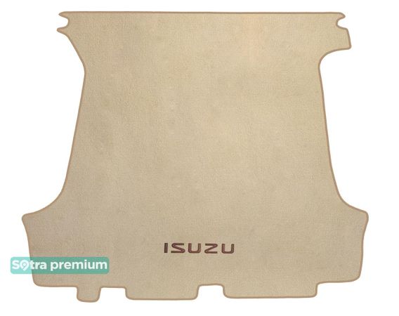 Двухслойные коврики Sotra Premium Beige для Isuzu Trooper (mkII)(багажник) 1992-2002 - Фото 1