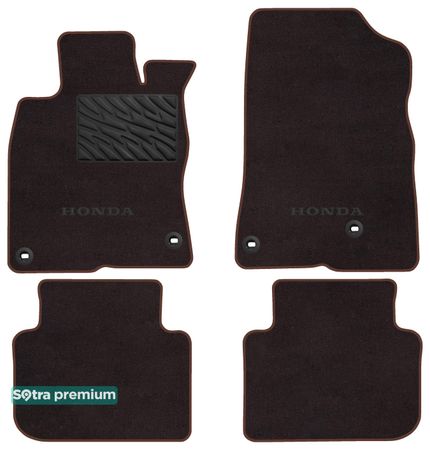 Двошарові килимки Sotra Premium Chocolate для Honda Civic (mkXI)(хетчбек)(гібрид) 2021→ - Фото 1