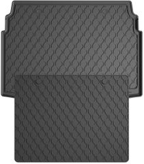 Гумовий коврик в багажник Gledring для Volkswagen Golf (mkVIII)(хетчбек) 2020->  (з дворівневою підлогою)(нижній рівень)(багажник з захистом)