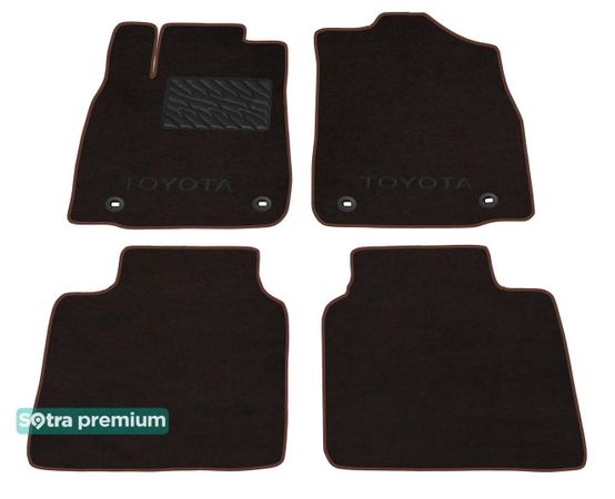 Двошарові килимки Sotra Premium Chocolate для Toyota Avalon (mkIV) 2012-2018 - Фото 1