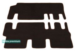 Двошарові килимки Sotra Premium Chocolate для Volkswagen Caravelle (T5;T6)(одні розсувні двері)(2-3 ряд) 2003→