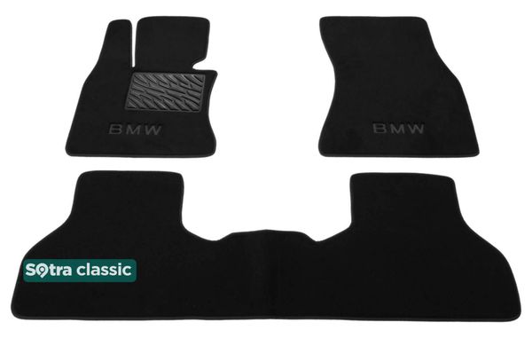 Двухслойные коврики Sotra Classic Black для BMW X5 (F15; F85) / X6 (F16; F86) 2014-2019 - Фото 1