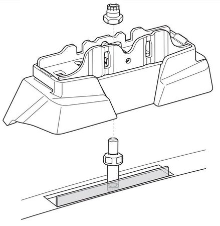 Монтажний комплект Thule 7141 для Mazda 5 (mkII-mkIII) 2004-2018 / Biante (mkI) 2008-2018; Nissan Lafesta (mkII) 2011-2018 - Фото 2