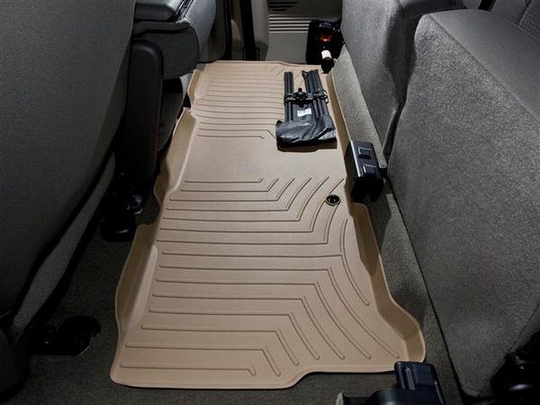 Коврики Weathertech Beige для Ford Super Duty (extended cab)(mkI)(with 4x4 shifter)(no PTO kit) 1999-2007 automatic - Фото 3