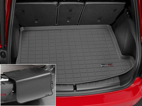 Килимок из захистом WeatherTech Black для Mini Coutryman (mkII)(F60)(with cargo net)(trunk) 2017→ - Фото 2