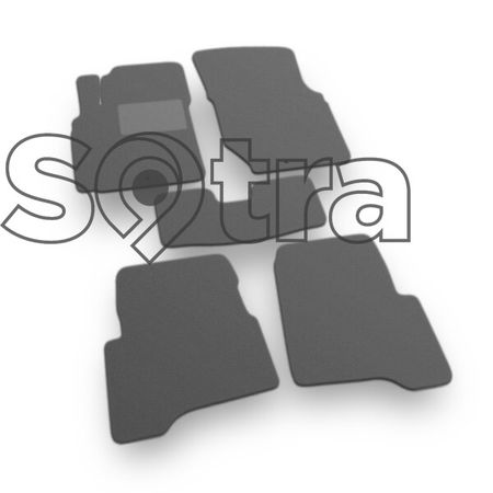 Двошарові килимки Sotra Custom Classic Grey для Nissan Almera Classic (B10) 2006-2012 - Фото 6