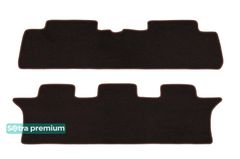 Двошарові килимки Sotra Premium Chocolate для Toyota Avensis Verso (mkII)(2-3 ряд) 2001-2009 АКПП