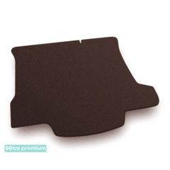 Двошарові килимки Sotra Premium Chocolate для Mazda 3 (mkII)(седан)(з докаткою)(багажник) 2008-2013