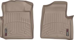 Коврики WeatherTech Beige для Ford F-150 (mkXII)(all cabs)(no 4x4 shifter)(no air vents to 2 row)(4 fixing posts)(2 pcs.)(1 row) 2010-2014 - Фото 1