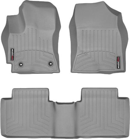 Коврики WeatherTech Grey для Toyota Corolla (mkXI)(E170)(with heating vens under front seats) 2013-2016 automatic (USA) - Фото 1