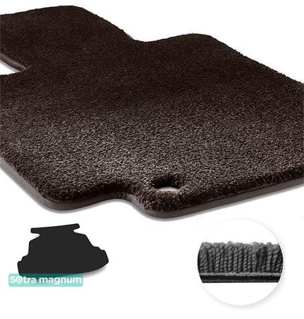 Двошарові килимки Sotra Magnum Black для BYD F3 (mkI)(седан)(багажник) 2005-2014 - Фото 1