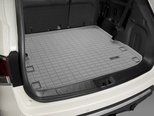 Коврик Weathertech Grey для Nissan Pathfinder (mkIV); Infiniti QX60 / JX (mkI)(trunk behind 2 row) 2010→ - Фото 2