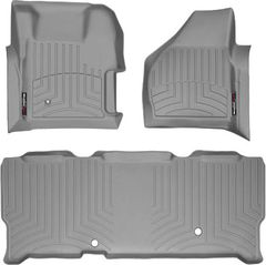 Коврики Weathertech Grey для Ford Super Duty (extended cab)(mkII)(with 4x4 shifter) 2008-2010 automatic