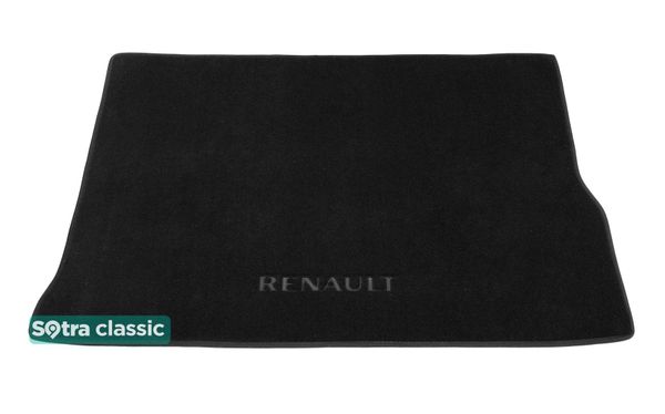 Двухслойные коврики Sotra Classic Black для Renault Scenic (mkIII)(багажник) 2009-2016 - Фото 1
