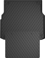 Резиновые коврики в багажник Gledring для Mercedes-Benz C-Class (S205)(универсал) 2014-2021 (багажник с защитой)