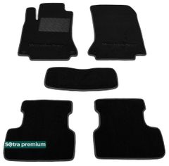Двошарові килимки Sotra Premium Black для Mercedes-Benz A-Class (W176) / B-Class (W246) 2012-2018