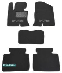 Двошарові килимки Sotra Classic Grey для Hyundai Sonata (mkVI) 2009-2014