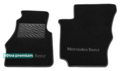 Двухслойные коврики Sotra Premium Black для Mercedes-Benz Sprinter (W901-W905)(1 ряд - 3 места)(1 ряд) 1994-2007