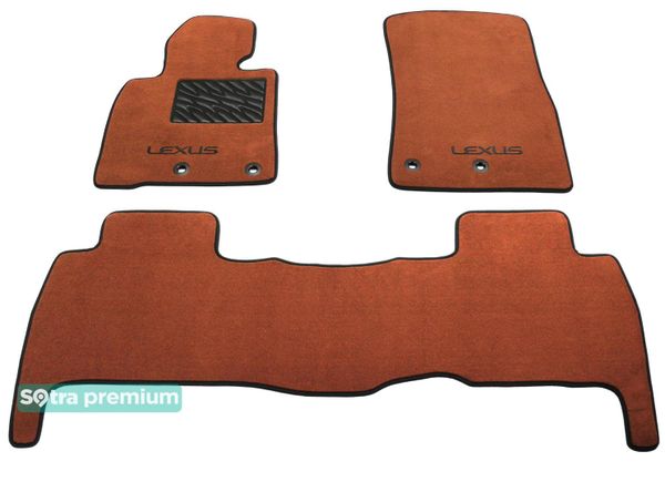 Двошарові килимки Sotra Premium Terracotta для Lexus LX (J200)(1-2 ряд) 2016-2021 - Фото 1