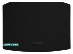 Двошарові килимки Sotra Classic Black для Skoda Karoq (mkI)(повний привід)(без органайзера, без запаски)(багажник) 2017→
