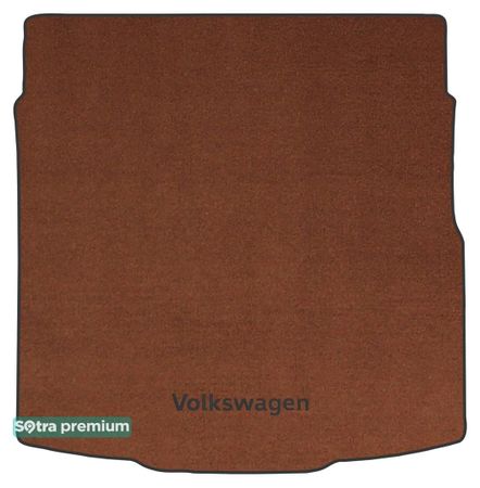 Двошарові килимки Sotra Premium Terracotta для Volkswagen Passat (B8)(седан)(нижній рівень)(багажник) 2014-2022 - Фото 1