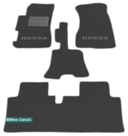 Двошарові килимки Sotra Classic Grey для Honda Civic (mkVII)(хетчбек) 2000-2005 - Фото 1
