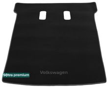 Двухслойные коврики Sotra Premium Black для Volkswagen Caravelle (T5;T6)(L2)(long)(багажник) 2003→ - Фото 1