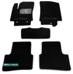 Двухслойные коврики Sotra Classic Black для Hyundai Creta (mkI) 2014-2021