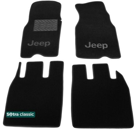 Двошарові килимки Sotra Classic Black для Jeep Grand Cherokee (mkII)(ZJ) 1993-1998 - Фото 1