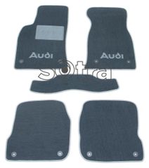 Двошарові килимки Sotra Custom Classic Grey для Audi A6/S6/RS6 (mkII)(C5) 1998-2004