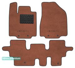 Двошарові килимки Sotra Premium Terracotta для Infiniti QX60 / JX (mkI)(1-2 ряд) 2013-2020