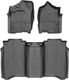 Коврики WeatherTech Black для Nissan Titan (mkII)(crew cab)(no organizer under 2 row) 2016-2024 