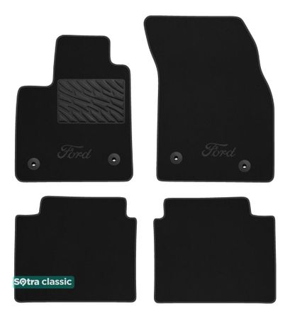 Двошарові килимки Sotra Classic Black для Ford Focus (mkIV) 2018→ - Фото 1