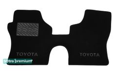 Двухслойные коврики Sotra Premium Black для Toyota HiAce (XH20)(1 ряд) 2006-2012 - Фото 1