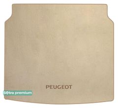 Двухслойные коврики Sotra Premium Beige для Peugeot 508 (mkII)(универсал)(багажник) 2018→