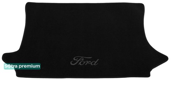 Двошарові килимки Sotra Premium Graphite для Ford Fiesta (mkV)(5-дв.)(багажник) 2002-2008 - Фото 1