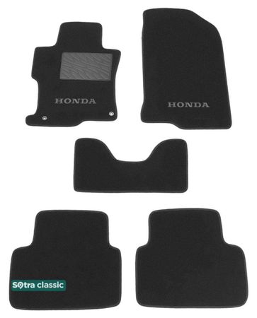 Двухслойные коврики Sotra Classic Grey для Honda Accord (mkVIII)(CS)(купе) 2008-2012 (USA) - Фото 1