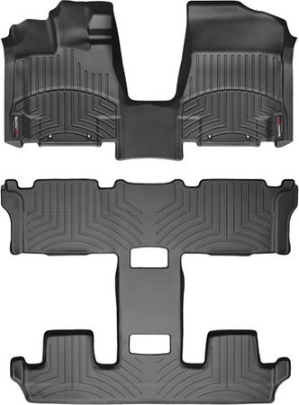 Коврики Weathertech Black для Nissan Quest (mkIV)(1 row - 1pc.)(1-2-3 row) 2011-2017 - Фото 1