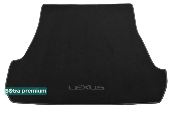 Двошарові килимки Sotra Premium Black для Lexus LX (mkIII)(J200)(5 місць)(багажник) 2007-2015 - Фото 1