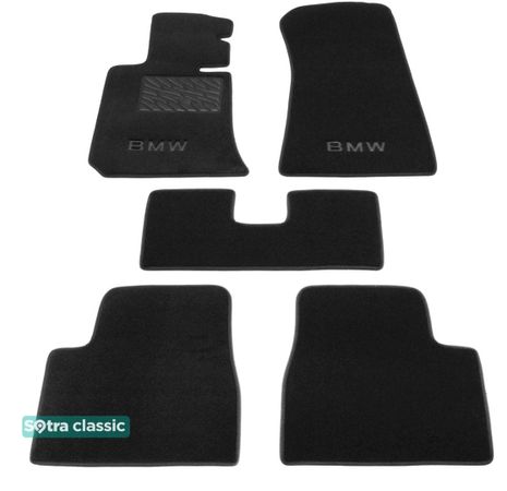Двошарові килимки Sotra Classic Black для BMW 3-series (E30) 1982-1993 - Фото 1