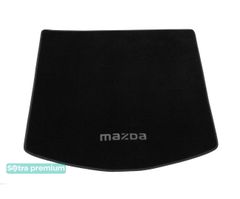 Двошарові килимки Sotra Premium Black для Mazda CX-5 (mkI)(багажник) 2012-2017