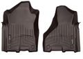 Коврики Weathertech Choco для Dodge Ram HD (crew & mega cab)(mkV)(no PTO Kit)(bench seats)(1 row) 2019→