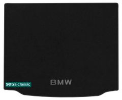 Двухслойные коврики Sotra Classic Black для BMW X3 (G01; F97)(без запаски)(багажник) 2017→