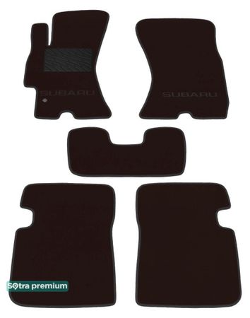 Двошарові килимки Sotra Premium Chocolate для Subaru Legacy (mkIV) / Outback (mkIII) 2003-2009 - Фото 1