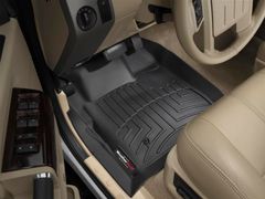 Коврики Weathertech Black для Ford Super Duty (extended cab)(mkII)(no 4x4 shifter)(1 row - 2pcs.) 2008-2010 automatic - Фото 2