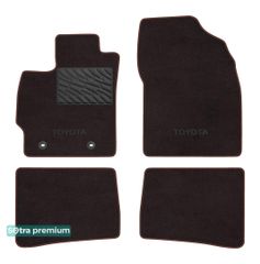Двухслойные коврики Sotra Premium Chocolate для Toyota Prius (mkIII) 2009-2012