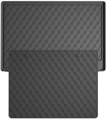 Гумовий килимок у багажник Gledring для Skoda Kamiq (mkI) 2019→ (верхній рівень)(багажник із захистом)