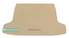 Двухслойные коврики Sotra Premium Beige для Peugeot 508 (mkI)(седан)(не гибрид)(багажник) 2010-2018