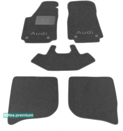 Двошарові килимки Sotra Premium Grey для Audi 100 (mkIV)(C4) 1990-1994 - Фото 1